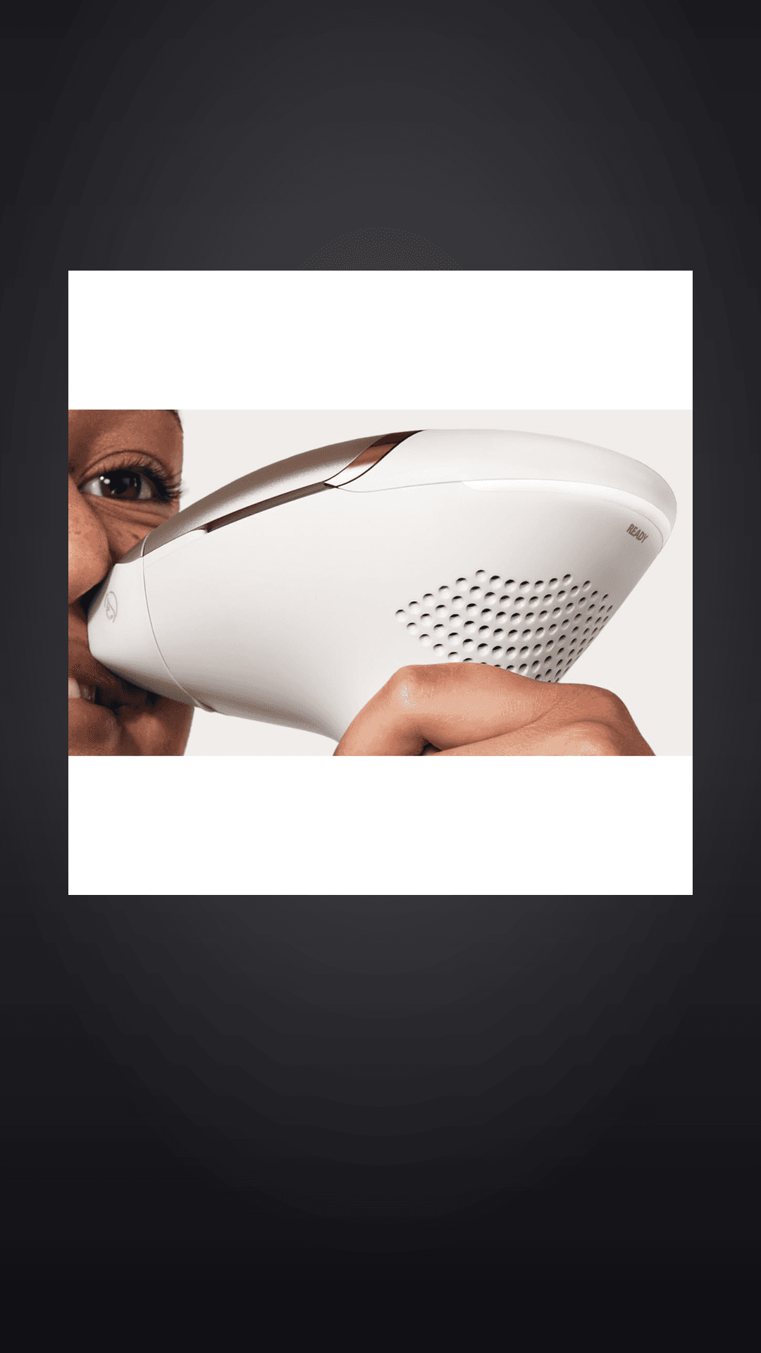 Philips Lumea IPL 9000 Series BRI984/03 shown against a dark studio background as the opening frame of its review video.