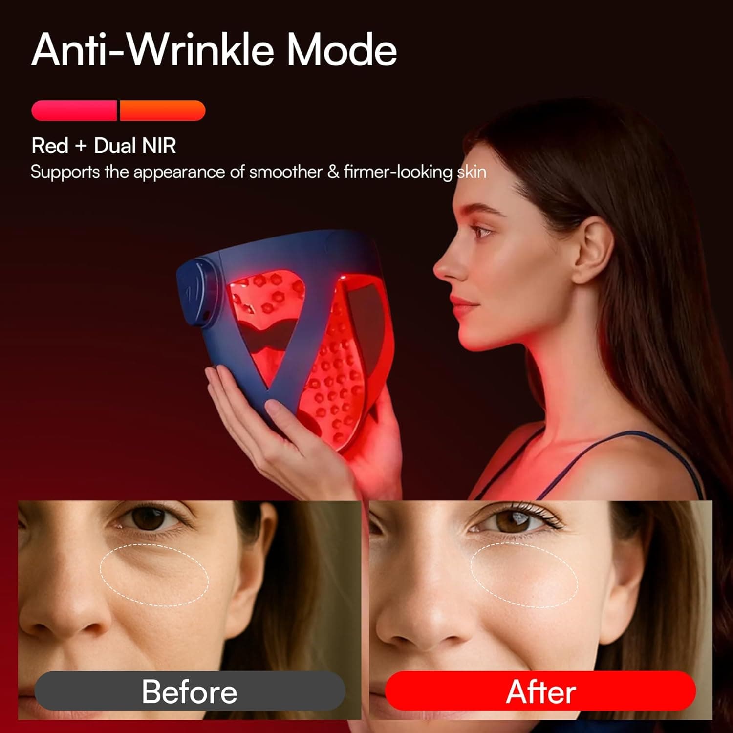 INIA GLOW 4D Wireless LED Mask official Amazon listing image 4