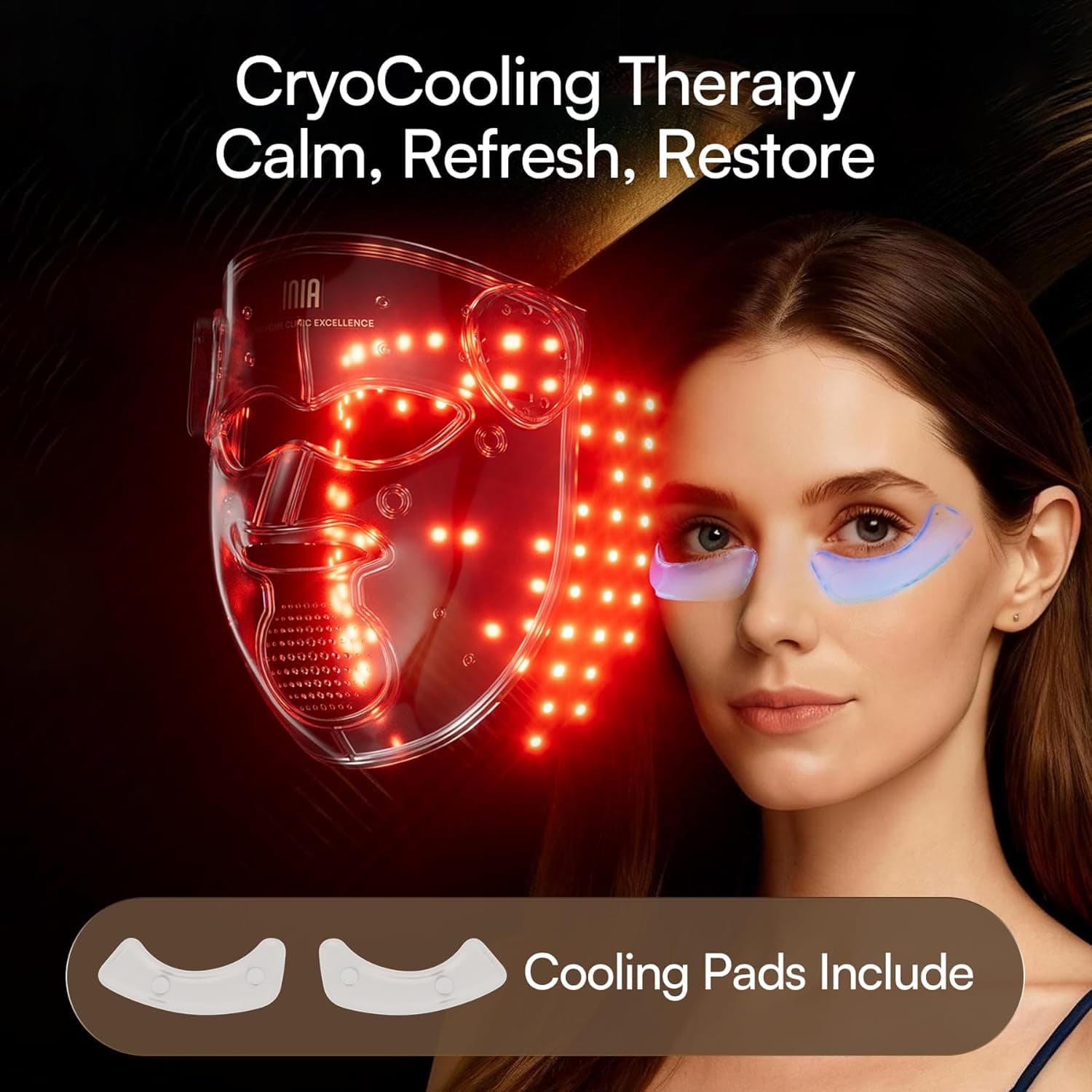 INIA GLOW 4D Wireless LED Mask official Amazon listing image 8
